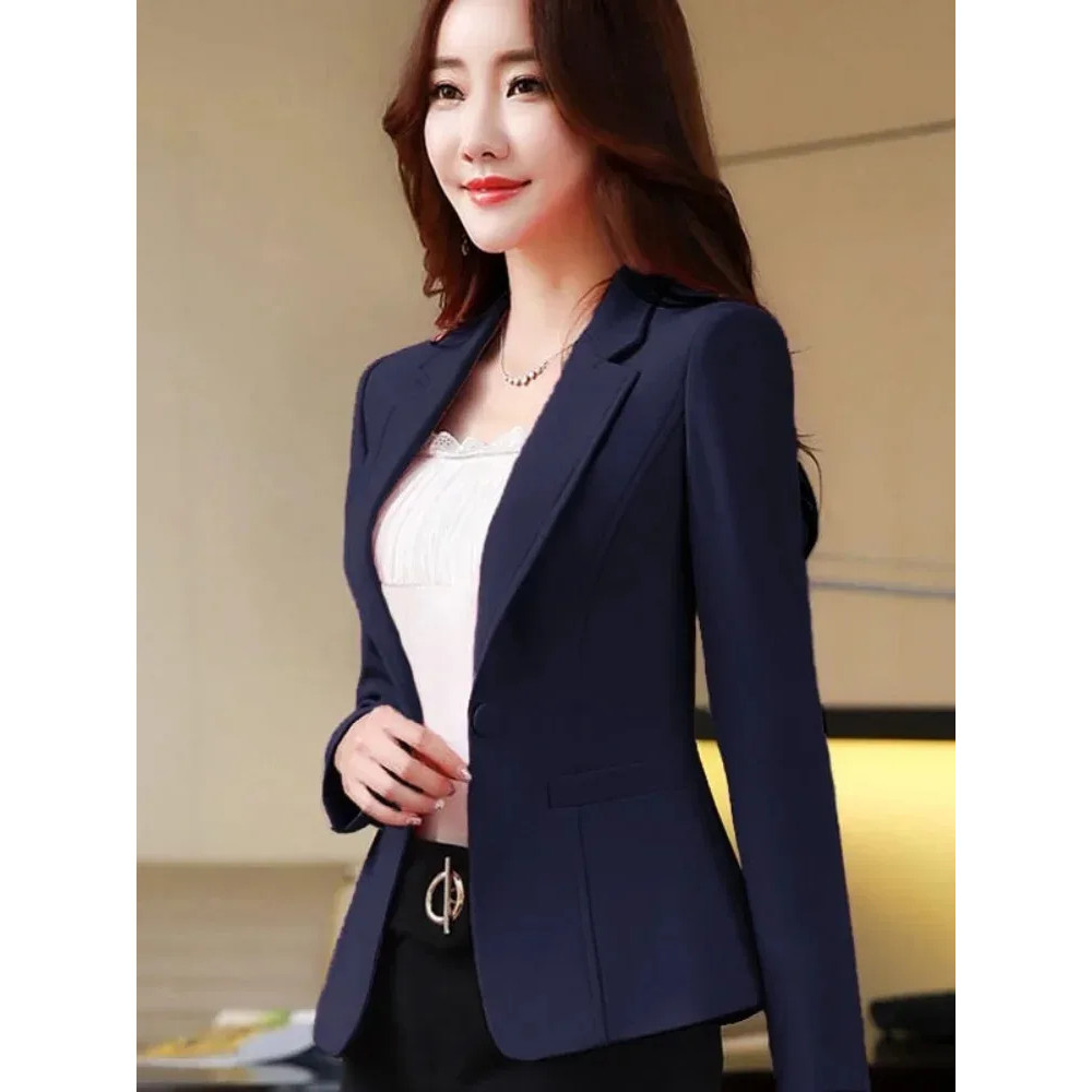 Classic Blazers for Women, Professional Suit Jacket for Office Lady, Black Interview Blazer, Formal Work Clothes