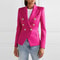 Fashion Casual Suit Blazers for Women, Solid Color Slim Fit Blazer, Spring and Autumn Jacket, Winter Office Wear