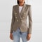 Fashion Casual Suit Blazers for Women, Solid Color Slim Fit Blazer, Spring and Autumn Jacket, Winter Office Wear