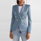 Fashion Casual Suit Blazers for Women, Solid Color Slim Fit Blazer, Spring and Autumn Jacket, Winter Office Wear