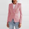 Fashion Casual Suit Blazers for Women, Solid Color Slim Fit Blazer, Spring and Autumn Jacket, Winter Office Wear