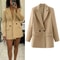 TRAF Womens Blazer Fashion Office Wear Jacket Outerwear Coat 0