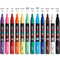 12 Color Set Uni Posca Markers PC-1M Extra Fine 0.7mm Paint Marker Pens Manga Ceramic Glass Graffiti Wood Fabric Metal