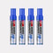 4 Color Permanent Marker Pens Set, Waterproof Ink, Fine and Broad 10mm Nib, Black Blue Red Green
