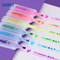 BAOKE MP4910 6 Color Highlighters, Chisel Tip, Quick Dry Fluorescent Ink, Note Taking, Studying, School Office Supplies