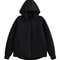 Winter Womens Oversized Hoodie Coat, High Street Zipper Jacket, Loose Fit Sweatshirt with Double Pockets, Outerwear Top