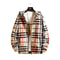 Style Mens Plaid Jacket Slim Fit Hooded Outerwear Versatile Casual Clothing Spring Autumn New Arriv 2
