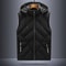 Men's Winter Down Vest, Waterproof, Hooded with Detachable Hat, Stand Up Collar Sleeveless Coat, Casual Waistcoat