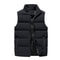 Men's Lightweight Winter Vest, Soft Padded Waistcoat, Windproof Sleeveless Outerwear for Outdoor Style
