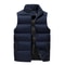 Men's Lightweight Winter Vest, Soft Padded Waistcoat, Windproof Sleeveless Outerwear for Outdoor Style