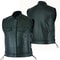 Mens Punk Fashion Leather Vest Motorcycle Biker Vest Solid Casual Coat For Men Fleet Style 0
