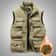 Men's Slim Fit Sleeveless Jacket, Keep Warm Fleece Work Windbreaker, Fashion Winter Vest with Many Pockets