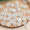 Christmas Decoration Tree, White Wooden Snowflake, Ornaments for Home Decor, DIY Gifts Accessories for New Year