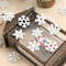 Christmas Decoration Tree, White Wooden Snowflake, Ornaments for Home Decor, DIY Gifts Accessories for New Year