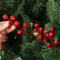 Christmas DIY Floral Wreath Ornament Artificial Berries Red Gold Silver Cherry Stamen Fake Berries 3