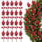 Christmas DIY Floral Wreath Ornament Artificial Berries Red Gold Silver Cherry Stamen Fake Berries 7
