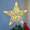 Glowing Christmas Decoration, Glitter Star Tree Topper, Shining Ornaments for Home Decor, Navidad, New Year