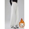 Womens High Waist Thermal Pants Slim Fit Fleece Lined Trousers Plush Winter Snow Warm Straight Leg 1