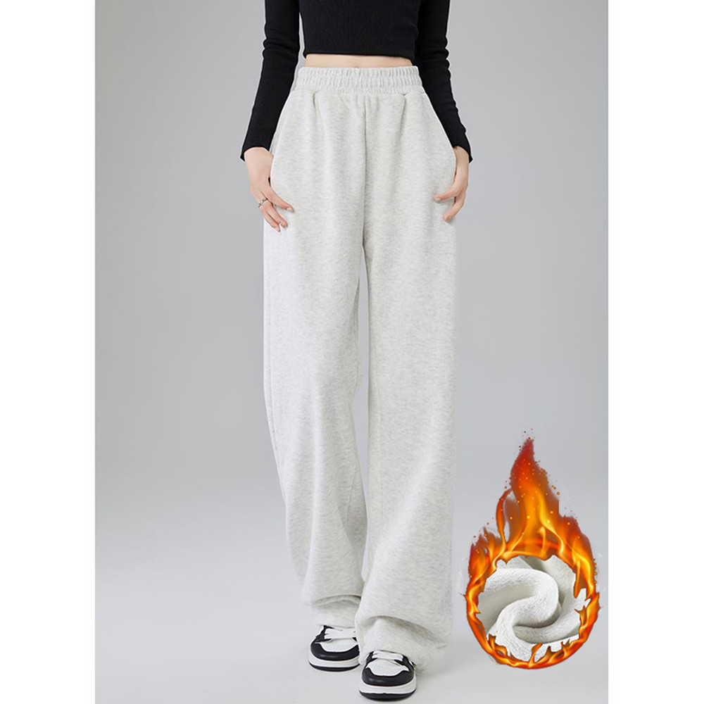 Womens High Waist Thermal Pants Slim Fit Fleece Lined Trousers Plush Winter Snow Warm Straight Leg  7