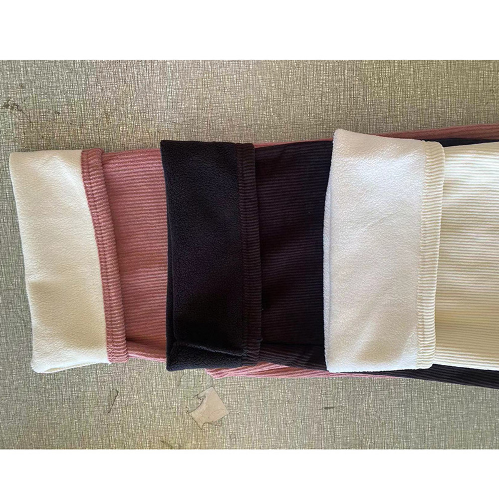 Winter Women Fleece Pants, Wide Leg Trousers, Thicken Warm Elastic Waist, Casual Loose Long Bottoms