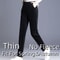 Elegant Women's High Waist Pencil Pants, Plush Fleece Lined Trousers for Autumn Winter, Thick Thin Corduroy Leggings