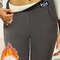 Women's High-Waist Thermal Pants, with Pockets, Elastic and Comfortable Trousers
