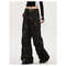 Women's High Waist Loose Fit Jeans, American Straight Leg Trousers, Multi Pocket Cargo Overalls