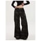Women's High Waist Loose Fit Jeans, American Straight Leg Trousers, Multi Pocket Cargo Overalls