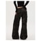 Women's High Waist Loose Fit Jeans, American Straight Leg Trousers, Multi Pocket Cargo Overalls