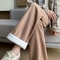Womens Fleece Lined Wide Leg Pants, High Waist Winter Leggings, Thickened Striped Casual Lounge Pants