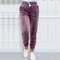 Warm Velvet Jogger Pants for Women, Solid Color, Versatile Fall and Winter Sweatpants with Drawstring
