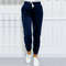 Warm Velvet Jogger Pants for Women, Solid Color, Versatile Fall and Winter Sweatpants with Drawstring