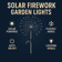 Holiday Lighting Firework Lights for Garden Patio, Solar Fireworks Lights Outdoor, Wedding, Christmas, Wall Decor