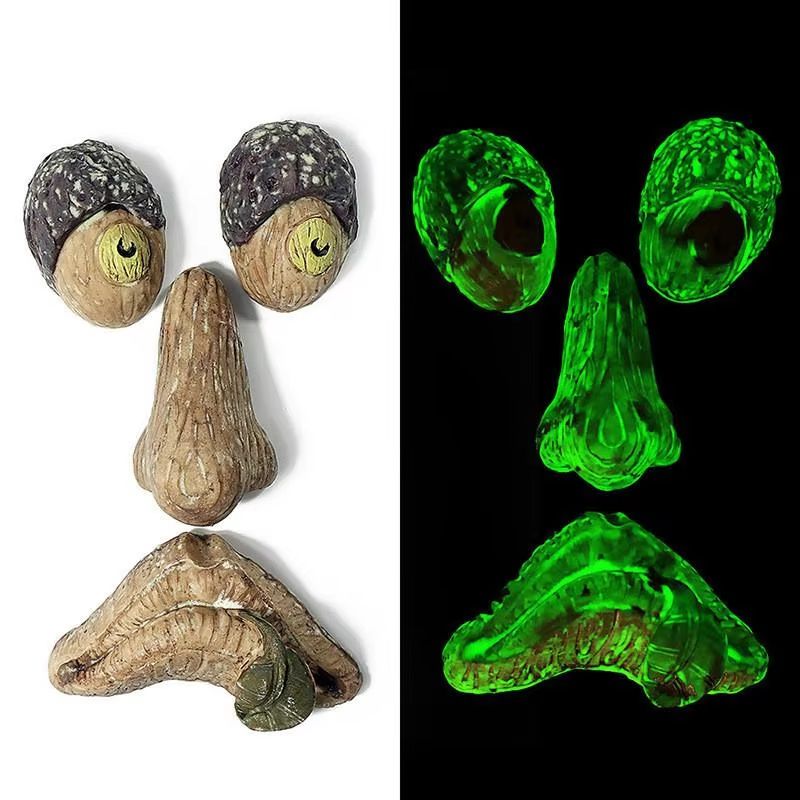 Whimsical Old Man Tree Face Sculpture Amusing Garden Art Decoration 2