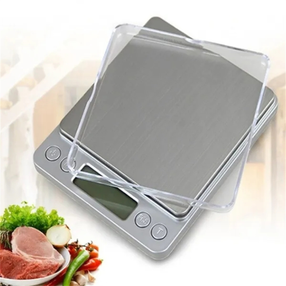 Mini Pocket Digital Kitchen Scale Precision Jewelry Electronic Balance Stainless Steel 2