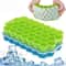 Premium Honeycomb Silicone Ice Tray With Cover Easy Release Stackable Ice Cube Mold 0