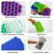 Premium Honeycomb Silicone Ice Tray With Cover Easy Release Stackable Ice Cube Mold 4