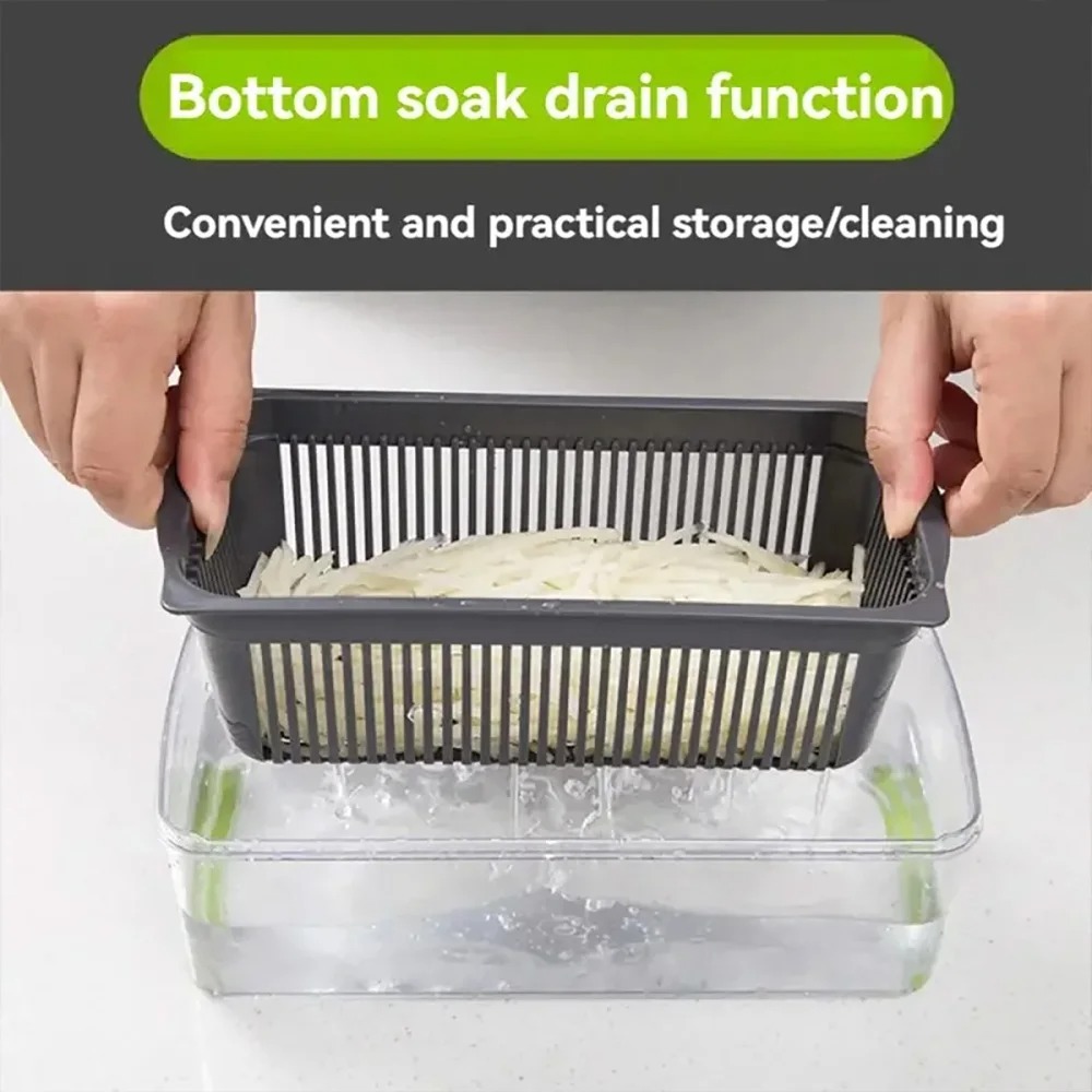 Multifunction Kitchen Vegetable Chopper Set One Food Prep Tool