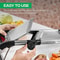 Adjustable Stainless Steel Mandoline Slicer & Vegetable Cutter with Precision Julienne Settings