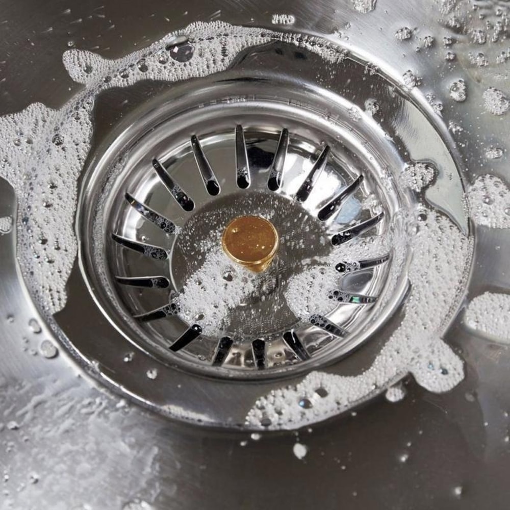 Premium Stainless Steel Sink Strainer Stopper Kitchen Drain Filter Waste Plu 2