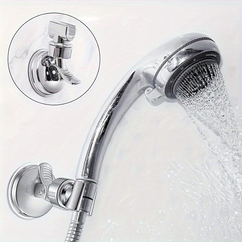 Universal Adjustable Suction Cup Shower Head Holder Drill Free Rotating Bracket 5