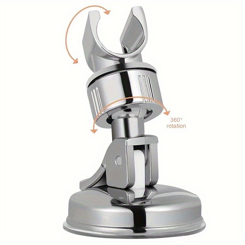 Universal Adjustable Suction Cup Shower Head Holder Drill Free Rotating Bracket 3