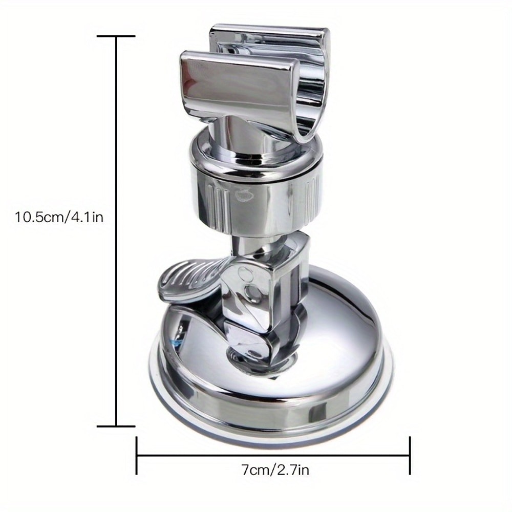 Universal Adjustable Suction Cup Shower Head Holder Drill Free Rotating Bracket 4