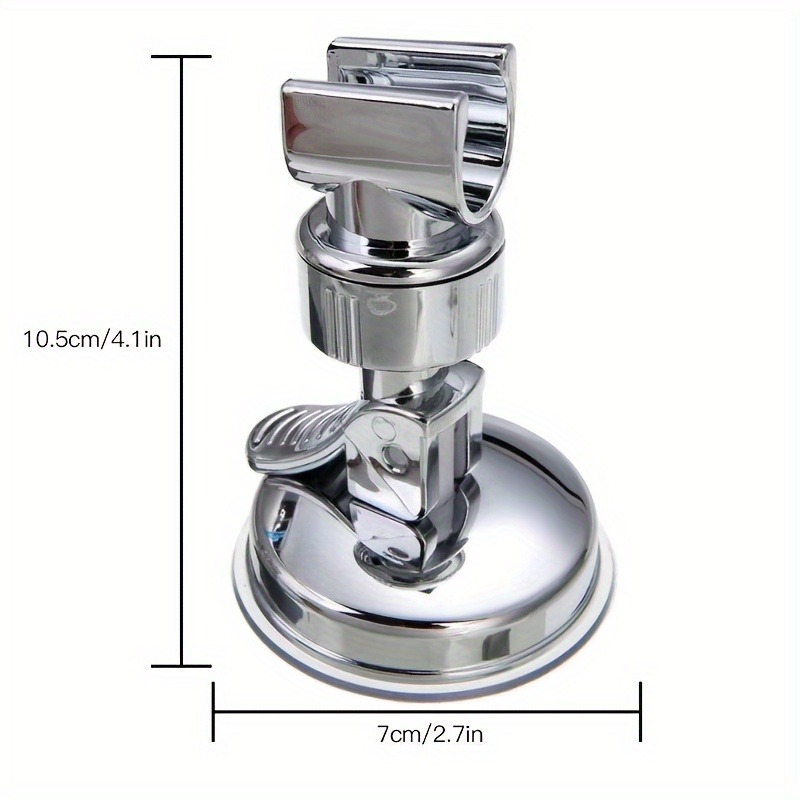 Universal Adjustable Suction Cup Shower Head Holder Drill Free Rotating Bracket 4