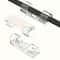 Clear Self Adhesive Cable Clips Transparent Cable Management Clips For Wall Desk 2