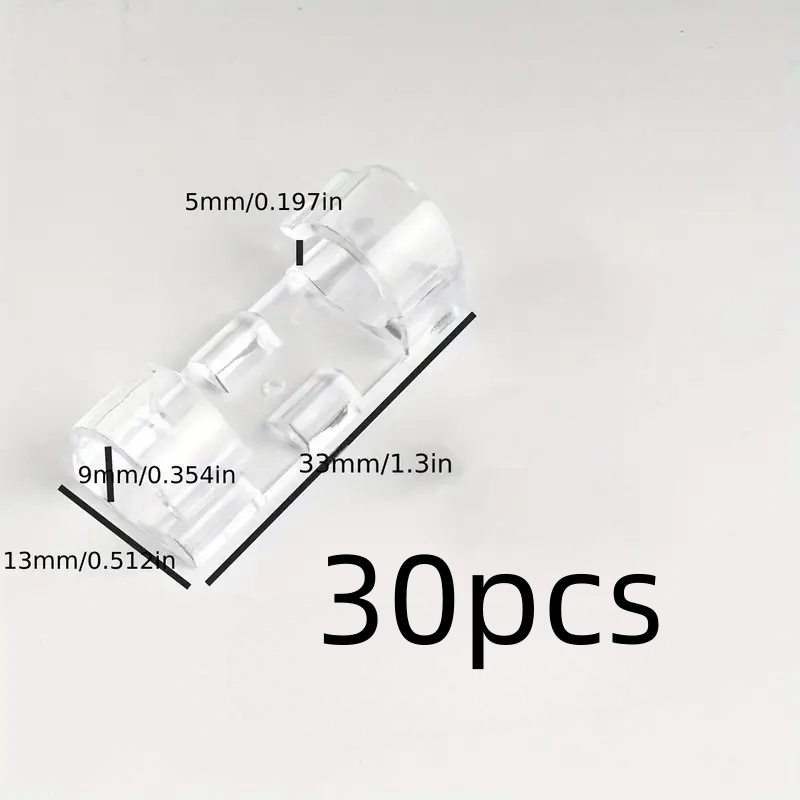 Clear Self Adhesive Cable Clips Transparent Cable Management Clips For Wall Desk 4