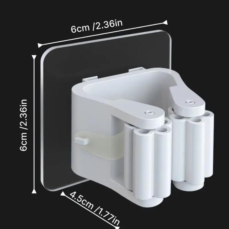 Self Adhesive Mop & Broom Organizer Wall Mounted Storage Hooks