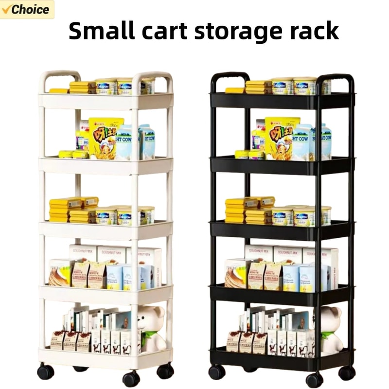 Kitchen Storage Rack Trolley Rolling Multi Shelf Organizer 0