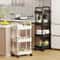 Kitchen Storage Rack Trolley Rolling Multi Shelf Organizer 1