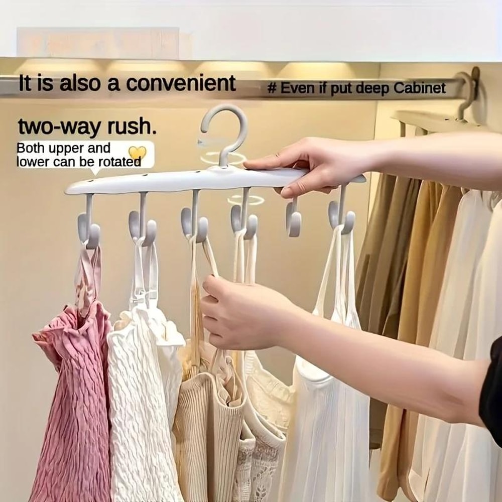 Space Saving Rotating Hanger Closet Organizer Hook Storage Solution 4